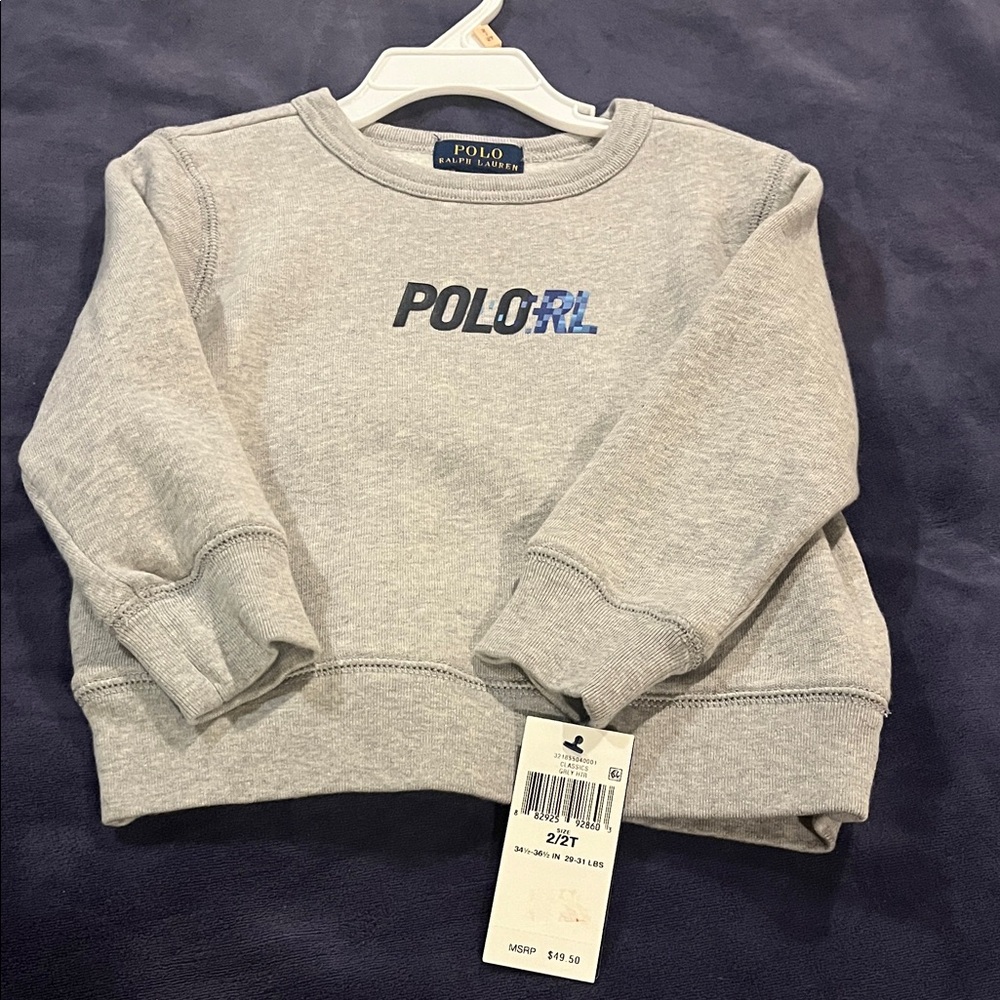 Polo by Ralph Lauren Light Gray Sweatshirt